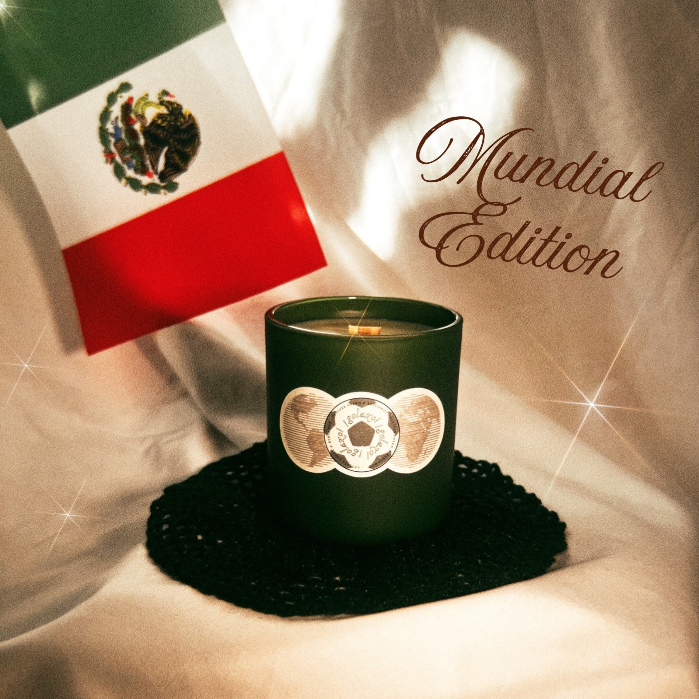 ¡Golazo! Mundial Edition | Beeswax Coco Creme Candle {Green Vetiver Bergamot}
