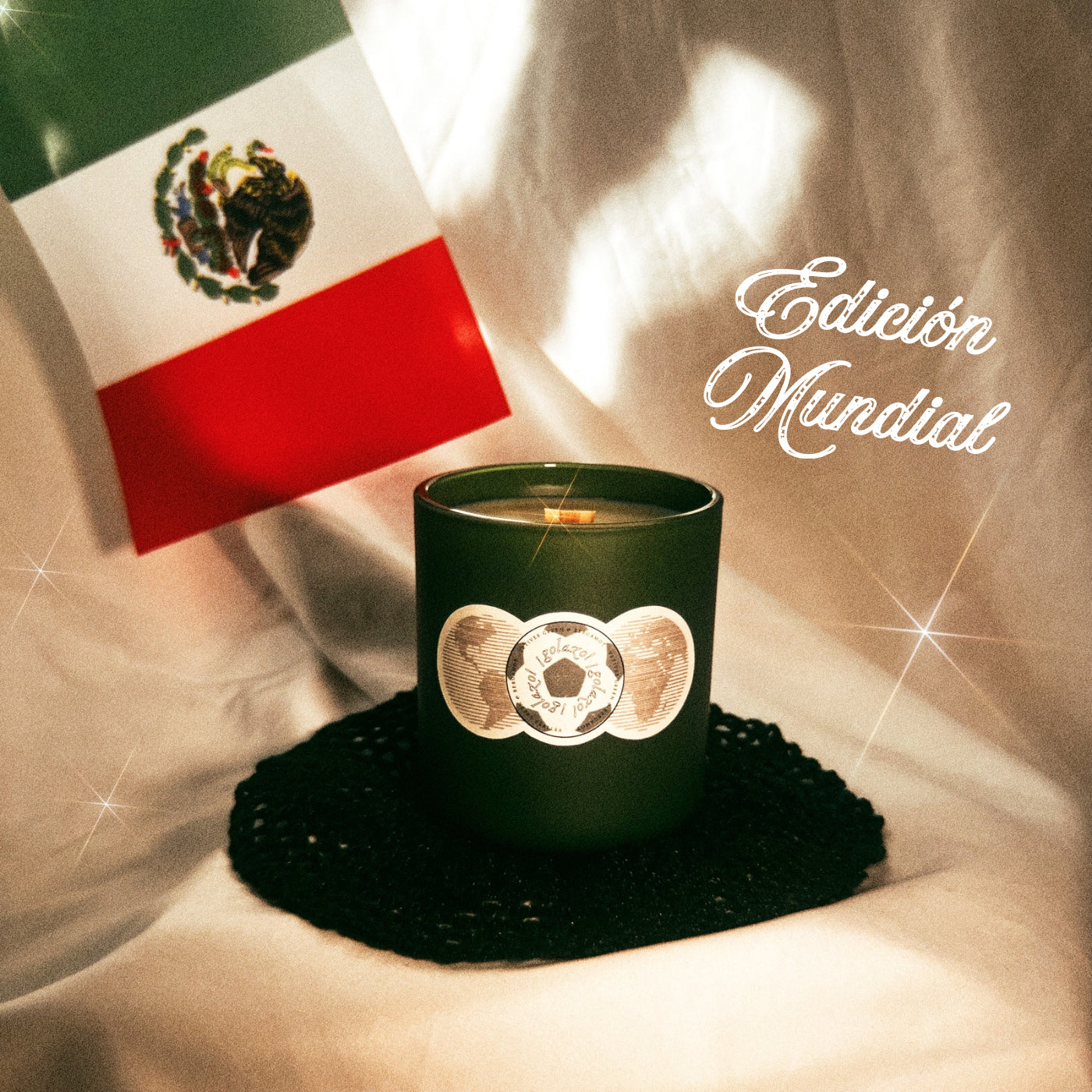 ¡Golazo! Mundial Edition | Beeswax Coco Creme Candle {Green Vetiver Bergamot}