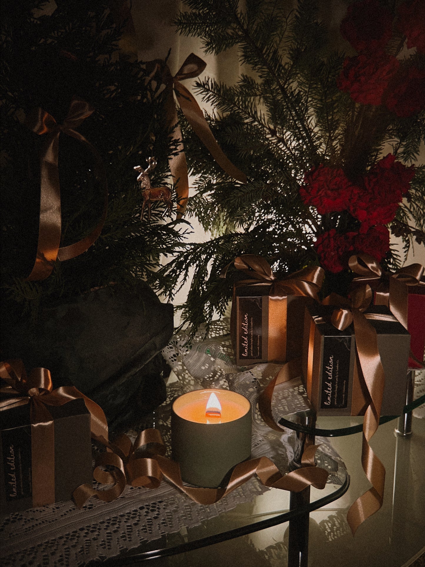 El Pino {Loteria-Inspired Fresh Cut Christmas Tree} Beeswax Coco Creme Candle