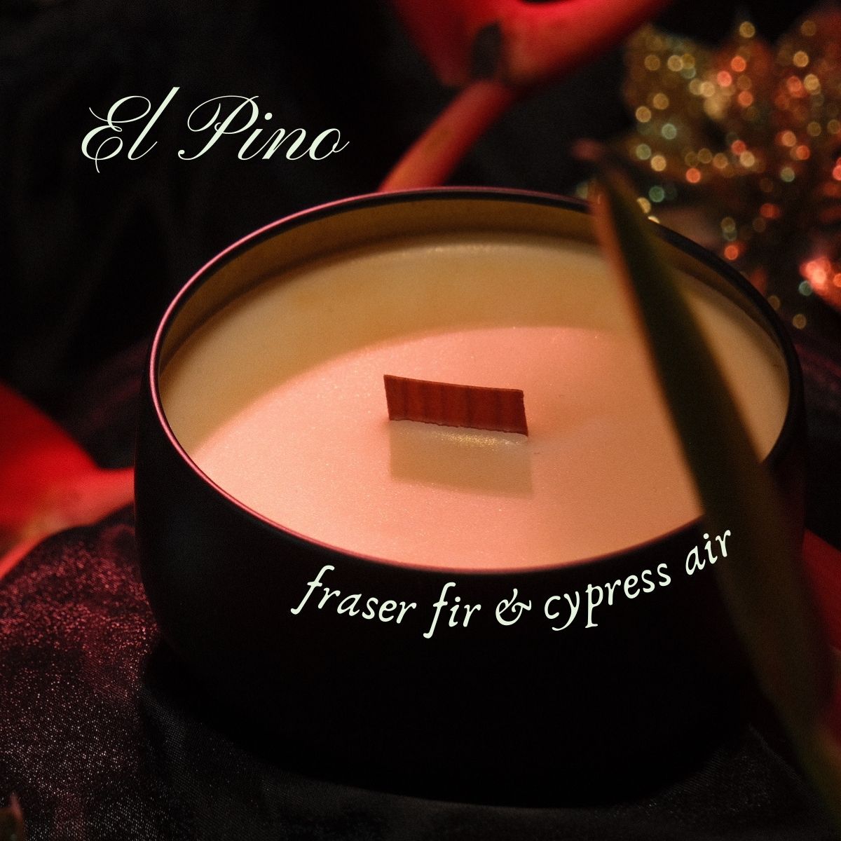 El Pino {Loteria-Inspired Fresh Cut Christmas Tree} Beeswax Coco Creme Candle