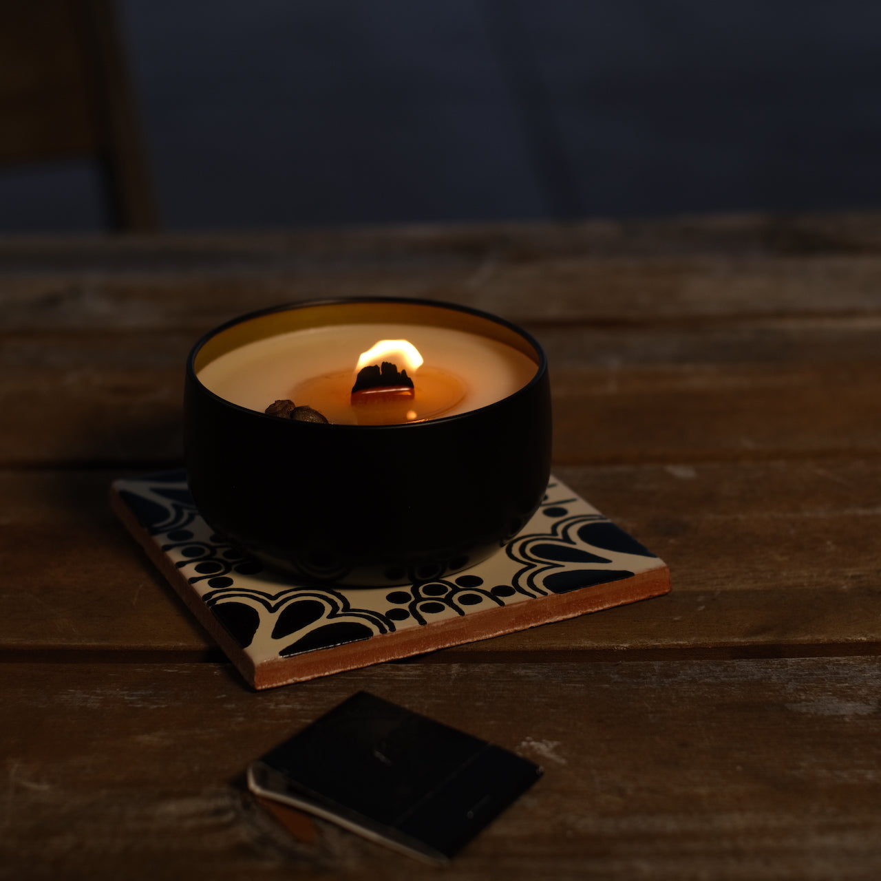 Caballero {Leather Tobacco Clove} Beeswax Coco Creme Candle